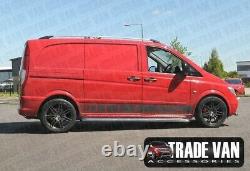 Mercedes Vito Camionnette Viano Side Bars Not C2 Inox Steel Court Long 2004- In