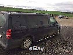 Mercedes Vito Extra Long 2003+ Roof Rails And Cross Bars Aluminiu