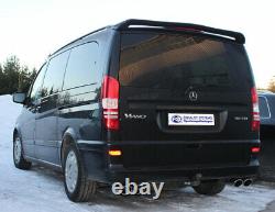 Mercedes Vito/Viano W639 (Compact Van) Stainless Steel Sport Exhaust Duplex 2x115x85