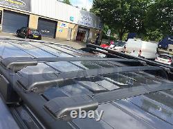 Mercedes Vito Viano W639 Lockable Black Cross Roof Bars 90 Capacity X3