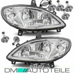 Mercedes Vito Viano W639 Set Clear Glass Headlights H7 / H7 / H7 + 03-10 Antibrou Look Oe