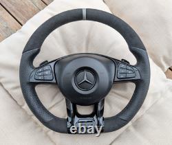 New Leather Steering Wheel Mercedes AMG 14+ W205 W213 W447 Vito Viano Style 18+