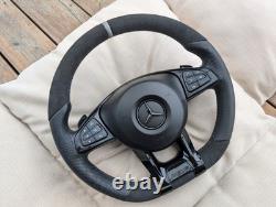 New Leather Steering Wheel Mercedes AMG 14+ W205 W213 W447 Vito Viano Style 18+