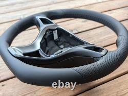 New Leather Steering Wheel Mercedes Vito Viano W447 V250 Class V Flat Bottom