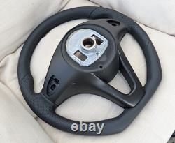 New Leather Steering Wheel Mercedes Vito Viano W447 V250 Class V Flat Bottom