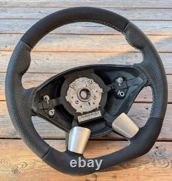 New Leather Steering Wheel W639 Mercedes Vito Viano 10-14 Facelift Flat Bottom