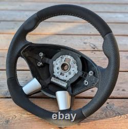 New Leather Steering Wheel W639 Mercedes Vito Viano 10-14 Facelift Flat Bottom