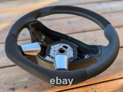 New Leather Steering Wheel W639 Mercedes Vito Viano 10-14 Facelift Flat Bottom