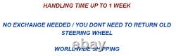 New Leather Steering Wheel W639 Mercedes Vito Viano 10-14 Facelift Flat Bottom