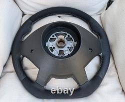 New Leather Steering Wheel W639 Mercedes Vito Viano 10-14 Facelift Flat Bottom