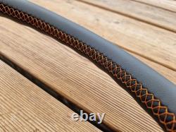 New Leather Steering Wheel for MERCEDES VITO VIANO 10-14 W639 Flat Base Orange