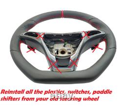 New Leather Steering Wheel for MERCEDES VITO VIANO W447 CLASS C W205 Flat Base