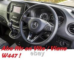 New Leather Steering Wheel for MERCEDES VITO VIANO W447 CLASS C W205 Flat Base