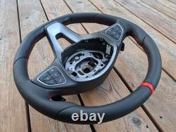 New Leather Steering Wheel for MERCEDES VITO VIANO W447 CLASS C W205 Flat Base