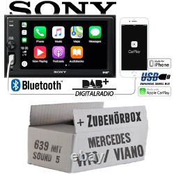 Radio Sony Bluetooth Dab Apple Carplay Montage For Mercedes Vito/viano 639