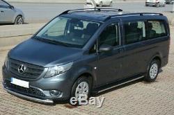 Roof Rails Mercedes V Extra Long W447 Starting Year 2014 Black With Tüv