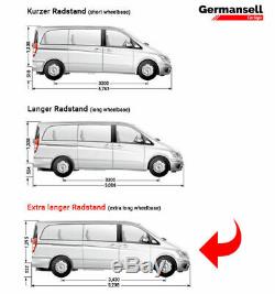 Roof Rails Mercedes V Extra Long W447 Starting Year 2014 Black With Tüv