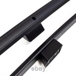 Roof Rails Suitable For Mercedes V-class Compact Year 2014 Aluminium Black