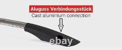 Roof Rails Suitable For Mercedes V-class Compact Year 2014 Aluminium Black