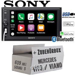 Sony Autoradio For Mercedes Vito / Viano 639 Bluetooth Apple Carplay Usb Kit Pkw