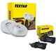 Textar Brake Discs + Rear Linings For Mercedes Viano Vito Bus W639