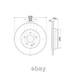 Textar Brake Discs + Rear Linings for Mercedes Viano Vito Bus W639