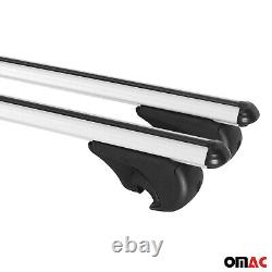 Transversal Roof Bars for Mercedes Viano Vito 2003-2014 Silver Aluminum