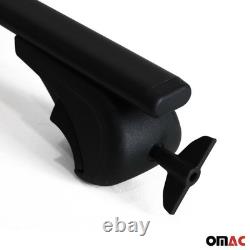 Transverse Roof Bars for Mercedes Viano Vito 2003-2014 Black Iron