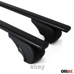 Transverse Roof Bars for Mercedes Viano Vito 2003-2014 Black Iron