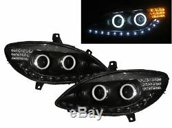 V-class W639 Vito 03-10 Cotton Halo Lights Before Lighthouse Black For Mercedes-benz Lhd