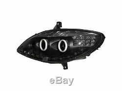 V-class W639 Vito 03-10 Cotton Halo Lights Before Lighthouse Black For Mercedes-benz Lhd
