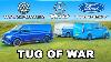 Volkswagen Vs. Ford Vs. Mercedes Van Tug Of War