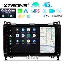 XTRONS Car Radio for Mercedes A-Class, B-Class, Vito, Viano, GPS, Android 14, WiFi, 4G, CarPlay