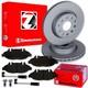 Zimmermann Brake Discs + Front Pads For Mercedes W639 Viano Vito