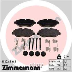 ZIMMERMANN Discs + Front Coatings Suitable for Mercedes W639 Viano Vito