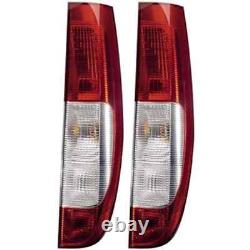 2x HELLA Feux Arrière Transparant Rouge Convient pour Mercedes-Benz Viano Vito