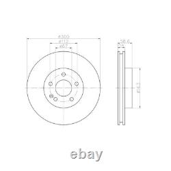 4 Textar Disques de Frein + Plaquettes Avant Arrière pour Mercedes Viano Vito