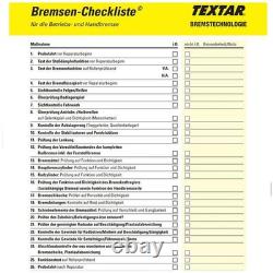 4 Textar Disques de Frein + Plaquettes Avant Arrière pour Mercedes Viano Vito