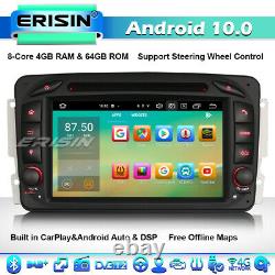 4GB RAM Android 10 Autoradio Mercedes C/CLK/G Klasse W203 Viano CarPlay DSP TNT