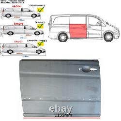639 Mercedes Vito 03-14 Viano Porte Coulissante Tôle de Réparation Haut Extér