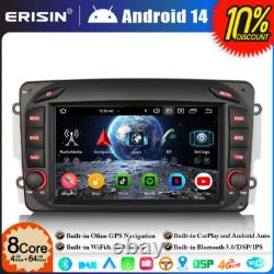 64GO Android 14 GPS Autoradio for Mercedes A/C/G/CLK Classe W209 W203 Viano Vito