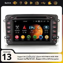 64Go Android 13 CarPlay Autoradio Navi Mercedes Classe A/C/CLK/G W203 Vito Viano