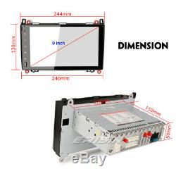 9 Android 9.0 Autoradio Mercedes A/B Classe W169 W245 Sprinter Vito Viano Navi