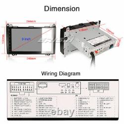 9 Autoradio BT Navi Mercedes-Benz Classe A/B W169 Sprinter Viano Crafter Canbus