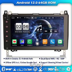 9Android 13 DAB+Autoradio GPS Mercedes A/B Klasse Sprinter Viano Vito W639 64GB