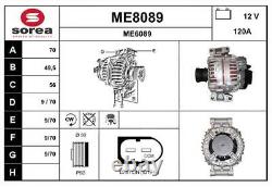 Alternateur SNRA ME8089 MERCEDES-BENZ VITO / MIXTO Camionnette/VIANO/VITO / MI