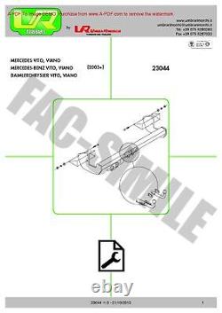 Amovible Attelage + 13P C2 broches SET pour Mercedes VIANO VITO 23044/C