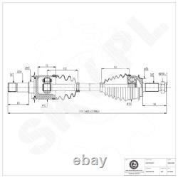 Arbre Arrière Gauche / Droite pour Mercedes Viano Vito W639 A6393500710