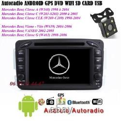 Autoradio Android gps bluetooth dvd wifi Mercedes Classe C-VITO-CLK-VIANO+CAMERA
