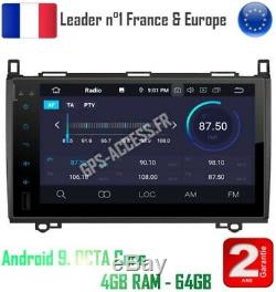 Autoradio écran 9 GPS Android 9.0 Mercedes Classe A B Viano Vito Sprinter & VW